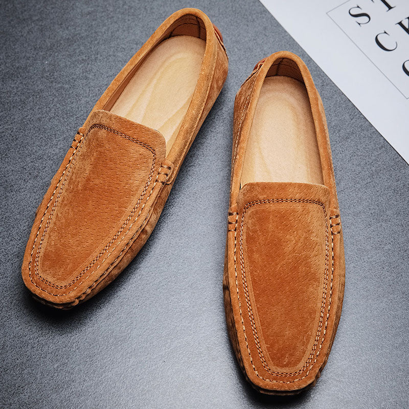 Alessandro Hand-Stitched Suede Loafers